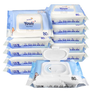 800ชิ้น ทสชูเปียก YOULI ทิชชู่เปียกเด็ก ทิชชูเปียก เนื้อผ้าเหนียวนุ่ม ไม่มีแอลกอฮอล์และกรดต่างๆใช้งานสะดวก BABY wipes ทิชชู่เปียกยกลัง ผ้าเปียกเด็ก
