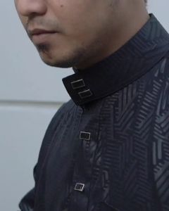 Al Waleed Moslem Jubah Pria Abbwa Motif Embos