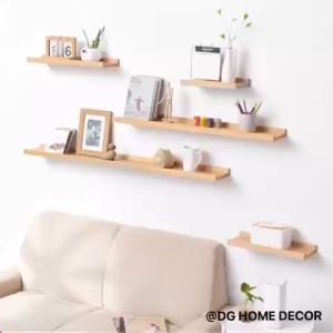 Kệ Gỗ Thông Tự Nhiên Kệ Gỗ Nâu Vintage Treo Tường Decor Trang Trí Nhà Cửa Dài 30-80cm DC-226