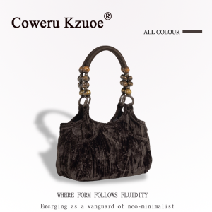 Unique Traditional Chinese Inspired Beaded Velvet Handbag