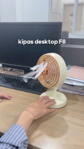 Kipas Meja F8 Retro Kipas Sirkulasi Volume Udara Besar Senyap Portabel