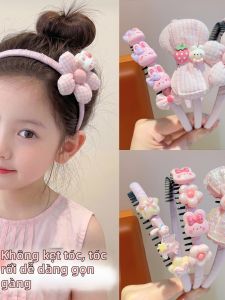 Dải Đeo Đầu Chất Vải Cầu Nơ Hồng Có Răng Chống Trượt