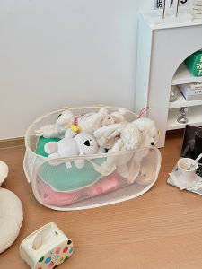 Large Foldable Dirty Laundry Hamper Wall Mounted Toy Doll Storage Bag Bathroom Laundry Basket Korean Style Home Use Pure Color
