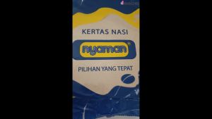 Kertas Nasi Coklat Samir Alas Bunga Ukuran 26 Cm - 200 Pcs