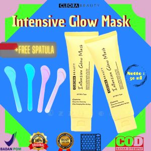 CLEORA INTENSIVE GLOW MASK 50ml menglowingkan (FREE SPATULA)