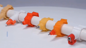 10pcs Chicken Nipple Drinker For Poultry Clamp-Type Nipple Drinking Feeder 360 Degree Water Spout