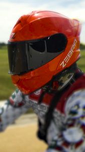 ZEBRA 801 Helmet: A White Full Face Visor Helmet for Men & Women