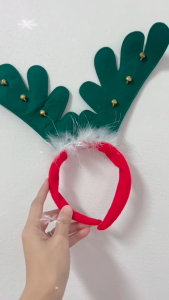 ที่คาดผมคริสมาส ที่คาดผมปีใหม่ ที่คาดผมกวางเรนเดียร์ Christmas Headband