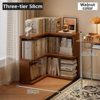 ZHUSHANXIA | Corner Space Saving Bookshelf & Storage Cabinet