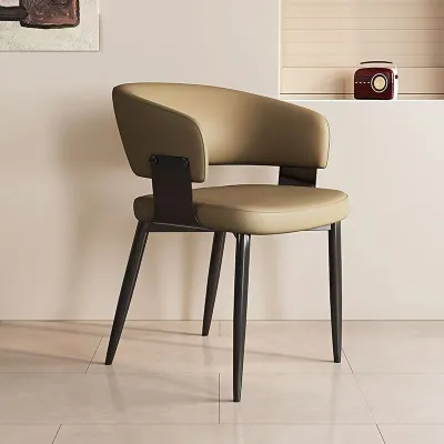 JINTONGCAIZI | Italian Minimalist Black Luxury Modern Designer Backrest Dining Chair