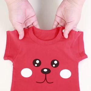 Babyonline(Y222)0F0-L ชุดบอดี้สูทพิมพ์ลายการ์ตูนสำหรับเด็ก