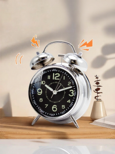 TIMESS | Powerful Wake Up Metal Alarm Clock for Students