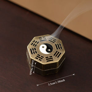 Lư Hương Hợp Kim Cổ Điển Giá Đỡ Nhang Ba Chân Lư Hương Mini Rỗng Dành Cho Nhang Trầm Hương Phụ Kiện Trang Trí Nhà Cửa