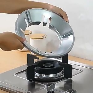Nipiin 4/5/8 Holes Windproof High Efficiency Gas Stove Cover Energy-Saving Cover Heat Insulation Pot Rack Wind Shield