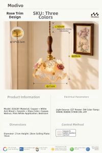 FANCY LAMP CLUB | French Vintage Style Bud Mood Pendant Light