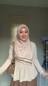 JHJ - Hijab Motif Malaysia / Hijab Segi Empat / Malaysia Look / Local Brand / Original By Veil Essence