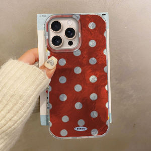 Ốp Điện Thoại TPU Hình Tròn Màu Nâu Hàn Quốc Dành Cho iPhone 17/16/15/14/13/12 Pro Max 7/8/SE 2020/2022 - Chống Xước Chống Trơn Bề Mặt Mờ