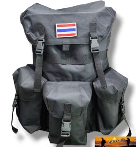 เป้ทหาร เป้รด. เป้เดินทาง เป้ร็อคแซ็ค เป้ใหญพร้อมธงชาติติดตุ๊กแก กระเป๋าเป้สำหรับเดินป่า เป้สนาม