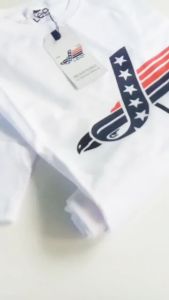 Kaos Distro Pria LEA Lengan Pendek M L XL XXL Putih