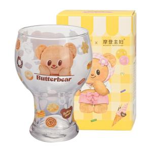 แก้วเบียร์บัตเตอร์แบร์สำหรับแม่บ้านยุคใหม่ คุณค่าทางสุนทรีย์สูง แก้วน้ำดื่ม แก้วน้ำผลไม้ การ์ตูน ดีไซน์ ชั้นเดียว