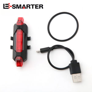 ESMARTER | USB Rechargeable Bike Light Set with Front And Taillight Easy to Install 4 Modes Bicycle Accessories for Cycling Safety
