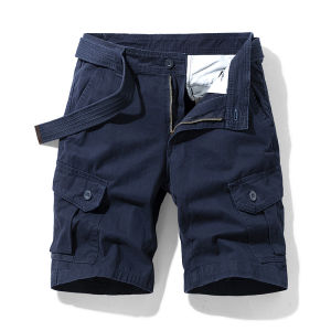 Cotton 5 Half Length Parka Shorts Mens New Arrival Summer Loose Straight-leg Bermuda Shorts 6 Six Points Multi-Pocket Breeches Beach