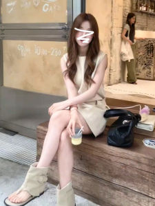 Karrar betsey | Đầm Hè Phong Cách Hàn Quốc Elegance Dáng Suông Tạo Dáng Thon