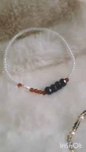 Vòng tay hạt đá tự nhiên BỘ 3 VÒNG TAY HẠT TRAI – PHA LÊ “ÁNH SAO ĐÊM” | HANDMADE TINH TẾ