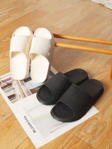 Couples Indoor Slippers Home Bathroom Anti-Slip Summer Mens Flip Flops Quiet EVA Home Comfortable All Seasons Couples Slippers