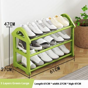 Giá Giày tối giản hiện đại gấu bay với 3 tầng để lưu trữ hiệu quả