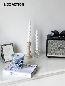 Jojos L PD Flowers Scented Candle Denim Frayed Edge High-End Aroma Gift Box Home Decorative Blue Cup Shaped Candle for All Occasions