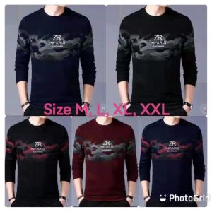 Sale Spesial Sweater Keren Crewneck Elegan Kaos Pria Trendy Sweatshirt Kasual Sweter Cowok Blackman