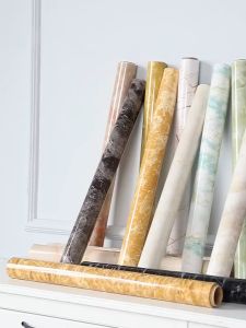 OFM-C1041 Wallpaper Stiker Dapur Uk 100x60cm Anti Minyak Motif Marmer Glossy Stiker Dinding Anti Air