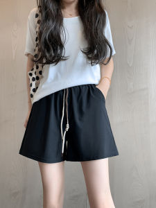 Quần Short Thể Thao Nữ Mùa Hè Mỏng Nhanh Khô Rộng Rãi Chạy Bộ Quần Yoga Co Giãn Quần Dài Thường Ngày Bằng Vải Cotton Nylon Spandex