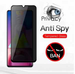 Anti gores privasi Realme 5 Tempered glass privacy anti kepo anti intip lis hitam spy