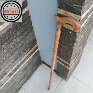 Tongkat jalan kayu Cendana wangi model timur tengah profil C256