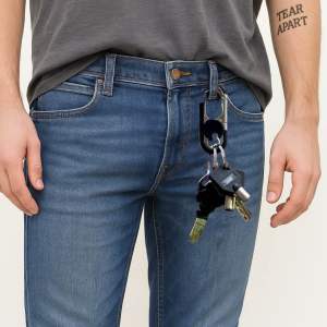 Móc khoá xe máy ô tô đẹp có chốt móc đĩa quần cao cấp thời trang lịch lãm