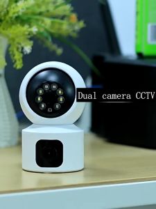 Buy 1 Take 1 V380 Pro Dual Lens 5MP Camera CCTV for House Wifi IP Wireless Two-Way Audio Night Vision Security Auto Tracking Camera CCTV