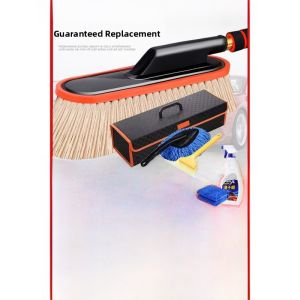 MONLEYTA | Car Dust Removal Duster Full Set Of Car Wash Tools Snow Removal Wax Trailer Brush Stainless Steel Handle Extendable Design