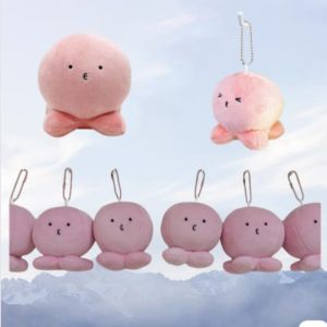 Takopi’s Original Sin Plush Keychain Cartoon Takopī Plushie タコピー Stuffed Doll Soft Home Decor Happy Toy Childrens Birthday Gift