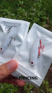 UMPAN CASTING HAMPALA 5CM PUTIH / LURE UMPAN MEMANCING HAMPALA / SWIMMER HAMPALA 5CM / UMPAN HAMPALA