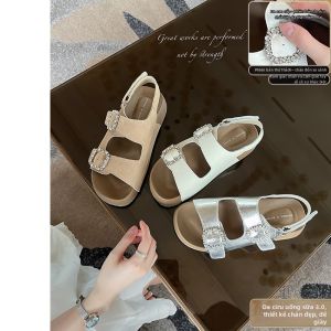 Arch Aesthetics Heel-Increasing Thick Sole Water Drill Sandals