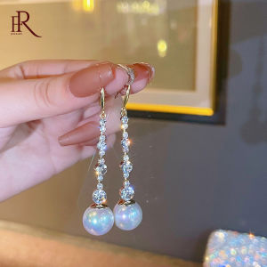 Frascati ใหม่อารมณ์คริสตัลเพทายมุกจี้ต่างหูเครื่องประดับแฟชั่นเกาหลีงานแต่งงานสำหรับผู้หญิงสาวหวาน Accessories