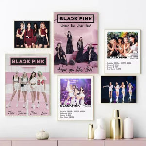 Korean Girl Group Singer Posters and Prints Canvas Printing Wall Art Picture for Living Room Home Decoration