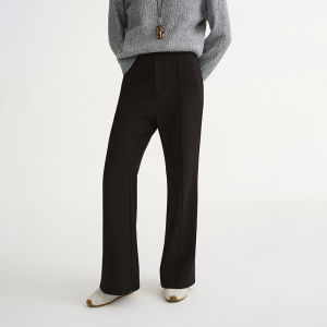 DUSHU | Slim Fit Trousers with 3D Seams Fleece-lined