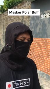 Masker Motor Ninja Buff Balaclava Polar 6in1 Multifungsi Masker Full Face Mask Bahan Tebal Topi Kupluk Pelindung Kepala Mulut Muka Wajah Anti Polusi Debu Asap Motorcycle Touring Outdoor Hiking Camping Naik Gunung Bahan Elastis Nyaman Hangat - Abu