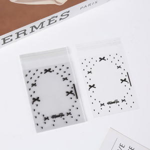 Bộ 50 Kawaii Rõ Ràng OPP Niêm Phong Túi 8X10Cm Thẩm Mỹ Bao Bì Túi Cho Kpop Phù Hiệu Kẹo Đồ Trang Sức Quà Tặng Gói Quà