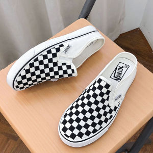 รองเท้าผ้าใบกันน้ำตาลสำหรับผู้ชาย สไตล์เกาหลี ระบายอากาศได้ดี ทรงหัวมน ด้านบนทำจากผ้า สวมใส่สบาย ฤดูใบไม้ผลิและฤดูร้อน