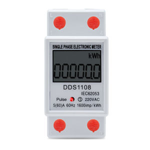 60A 80A Din rail Single Phase Two Wire LCD Digital Display Power Consumption Energy Electric Meter kWh with Reset Function AC 230V 50Hz