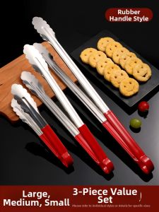 TAFUMAN | Heat-Resistant Thickened Food Tongs for Frying Hotpot BBQ and Cold Dishes